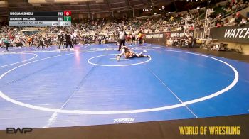 73 lbs Consi Of 32 #2 - Derrick Mowdy, Checotah Matcats vs Brantley Brunger, RAW Wrestling Club