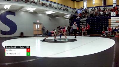120 lbs. Champ. Round 2 - Kaylan Hitchcock, Olathe North vs Mercadies Miller, Moore