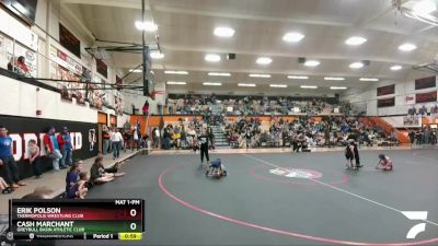 40 lbs Quarterfinal - Cash Marchant, Greybull Basin Athletic Club vs Erik Polson, Thermopolis Wrestling Club