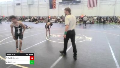 109 lbs Round Of 16 - Teagan Griffiths, Canyon View Falcons vs Kaleb Ortiz, Friendly Hills WC
