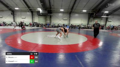 200 lbs Rr Rnd 3 - Carlos Reyes, East Forsyth Jr Bronco Wrestling Club vs Cayden Powell, Ringgold Wrestling