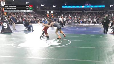 126 lbs Consi Of 16 #2 - Jake Simmons, Oakdale (SJ) vs Luke Schoch, Los Gatos (CC)
