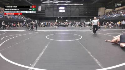285 lbs Champ. Round 2 - Angelo Franco, Doane University vs Shane Cook, Grand View (Iowa)