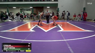 138 lbs Cons. Round 2 - Grady Grocke, Benedictine College Preparatory School vs Cyrus Na, The Heights School