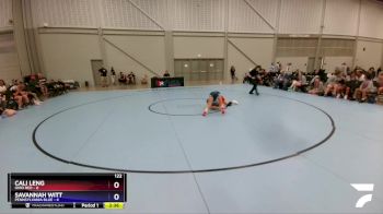 122 lbs Placement Matches (8 Team) - Cali Leng, Ohio Red vs Savannah Witt, Pennsylvania Blue