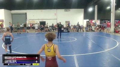 77 lbs Round 2 (6 Team) - Brycen Kothenbeutel, Minnesota Red vs Carter Rice, North Carolina