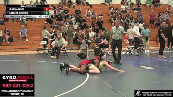 Girls-138 lbs Round 3 - Leanna Noel, Nick`s Knights vs Natalya Severs, Brower`s Brawlers
