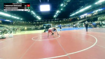 165 lbs Champ. Round 1 - Jaydon Oquendo, Jensen Beach vs SEBASTIAN HERNANDEZ, Clearwater Cen Catholic