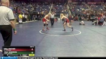 3A 165 lbs Semifinal - Troy Shannon, Terry Sanford vs Will Fincher, St. Stephens