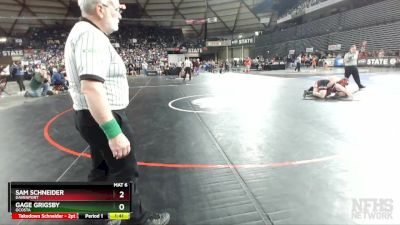 1B/2B 195 Semifinal - Sam Schneider, Davenport vs Gage Grigsby, Ocosta