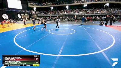 6A 113 lbs 3rd Place Match - Braulio Estrada, El Paso Franklin vs Andrew Huerta, Conroe Woodlands College Park