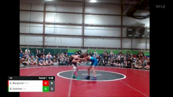 74 lbs Quarterfinals (8 Team) - Brooklyn Swisher, Cleveland Wrestling vs Kenley Berglund, Midwest Mat Catz
