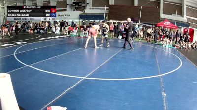 126 lbs Cons. Round 2 - Connor Wolfley, Nevada vs Julian Salazar, Arizona