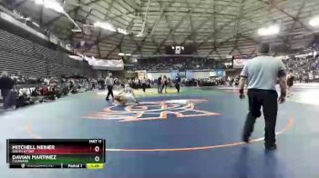 4A 126 lbs Semifinal - Mitchell Neiner, South Kitsap vs Davian Martinez, Chiawana