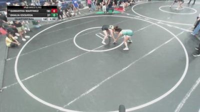 120 lbs Quarterfinal - Dhalia Esqueda, Arete Wrestling Academy vs Samantha Martinez, Threshold Wrestling Club