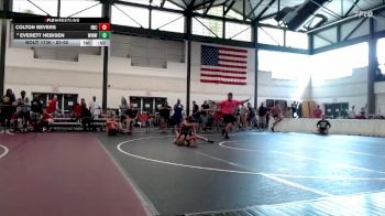 83-92 lbs Cons. Round 2 - Everett Hebisen, Fort Zumwalt Wrestling vs Colton Bevers, Iguanas Wrestling Club