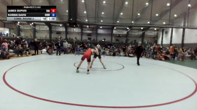 U14 FS - 132 lbs Cons. Round 2 - James DuPuis, Tumwater Wrestling Club vs Korbin Davis, CNWC Concede Nothing Wrestling Club