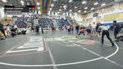 138 lbs 3rd Place Match - Raphael Taquechel, Lake Highland Prep vs Braiden Bratlett, IMG Academy/ Ascender Elite