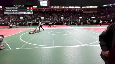 120 lbs Champ. Round 3 - Izaiah Hundley, BLW3 vs Austin Joseph, PWCA