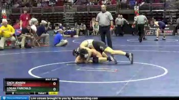 2 lbs Cons. Round 2 - Zach Jensen, Spirit Lake Park vs Logan Fairchild, Winterset