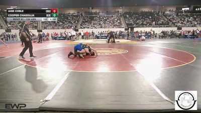 130 lbs Quarterfinal - Jase Coble, Choctaw Jh vs Cooper Chagollia, Blue Devil Wrestling