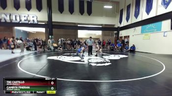155lbs Champ. Round 1 - Tiki Castillo, Kelso (Girls) 2 vs Camryn Fineran, McNary (Girls)