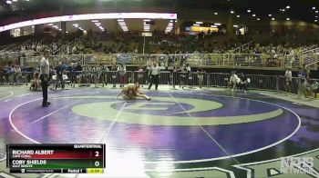 2A 120 lbs Quarterfinal - Coby Shields, Gulf Breeze vs Richard Albert, Cape Coral