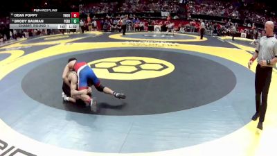 D1-138 lbs Champ. Round 1 - Dean Poppy, Thom. Worthington vs Brody Bauman, Perrysburg