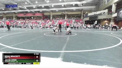 61 lbs Cons. Round 3 - Noah Brackett, Raw vs Jacob Kiper, Jackson County