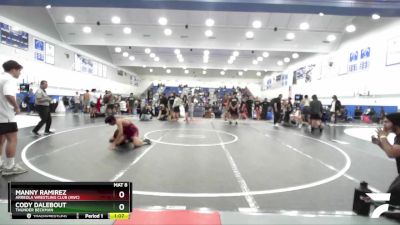 132 lbs Cons. Round 4 - Manny Ramirez, Arreola Wrestling Club (AWC) vs Cody Dalebout, Thunder Beckman