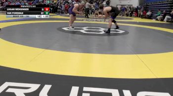 150 lbs Champ. Round 2 - Van Foreman, Defiance vs Logan Wensinger, Fremont Ross