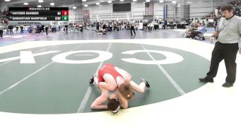 5 - 132 lbs Quarterfinal - Sabastian Warfield, Kempsville vs Hayden Barber, Mills Godwin