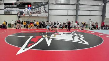 79 kg Champ. Round 2 - Xavier Swanson, Cougar Wrestling Club vs Dominic Federici, Lehigh Valley Wrestling RTC