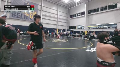 115 lbs Round Of 16 - Maxim Gaft, Montvale vs Frank Albright, Sewell
