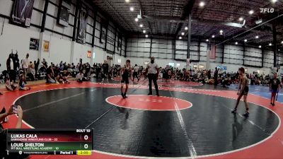 80 lbs Round 4 (6 Team) - Lukas Cala, DARKHORSE WRESTLING CLUB vs Louis Shelton, PIT BULL WRESTLING ACADEMY