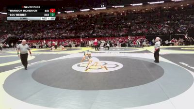 113 lbs Semis - Brandon Bickerton, Med. Highland vs Loc Webber, Dub. Coffman