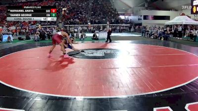 6A 132 lbs Cons. Round 1 - Tanner George, Coeur D Alene vs Nathaniel Anaya, Canyon Ridge