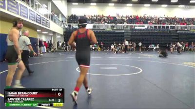 165 lbs Champ. Round 2 - Sawyer Casarez, Shasta College vs Isaiah Betancourt, Fresno City College