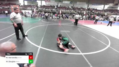 74 lbs Rr Rnd 2 - Miguel Hernandez, Mountain Wrestling vs Wyatt Douglas, Woodland Park Jr WC