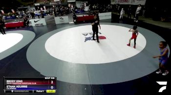 43 lbs 3rd Place Match - Brody King, Socal Grappling Wrestling Club vs Ethan Aguirre, California