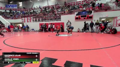 145 lbs Champ. Round 2 - Kamille Jones, SOUTHMOORE vs Kaydence Lolar, DUNCAN