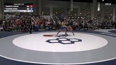 65 lbs Cons. Round 4 - Marilyn Garcia, Beat The Streets Los Angeles/ Titan Mercury Wrestling Club (TMWC) vs Desiree Jones, Menlo Wrestling Club