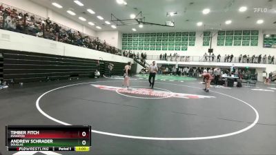 132 lbs Cons. Round 4 - Andrew Schrader, Douglas vs Timber Fitch, Evanston