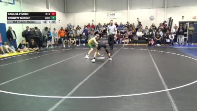 92-97 lbs 1st Place Match - Bennett Burkle, Beckman Catholic vs Samuel Fisher, Cedar Falls