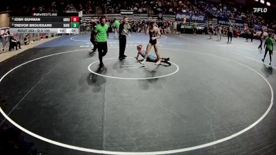 D 2 106 lbs Cons. Round 3 - Josh Guhman, Archbishop Rummel vs Trevor Broussard, North Vermilion