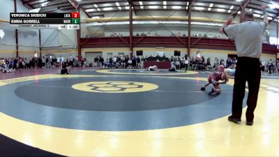 120 lbs Champ. Round 2 - Emma Gorrell, Warren HS vs Veronica Skibicki, Lockport