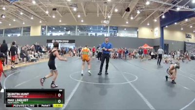84 lbs Round 3 (4 Team) - Max Linquist, Team Shutt vs Quintin Hunt, FCA Hurricanes