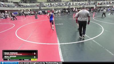 112 lbs Cons. Round 3 - Isaac Morgan, Victory School Of Wrestling vs Beau Seeger, Wisconsin