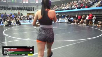 130 lbs Quarterfinal - Trinity Ahrens, Grinnell vs Skyler Hoyt, Iowa Valley