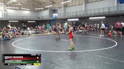 75 lbs Cons. Semi - Susanna Cheney, Grappling House Wrestling Club vs Wesley Woodside, PWC